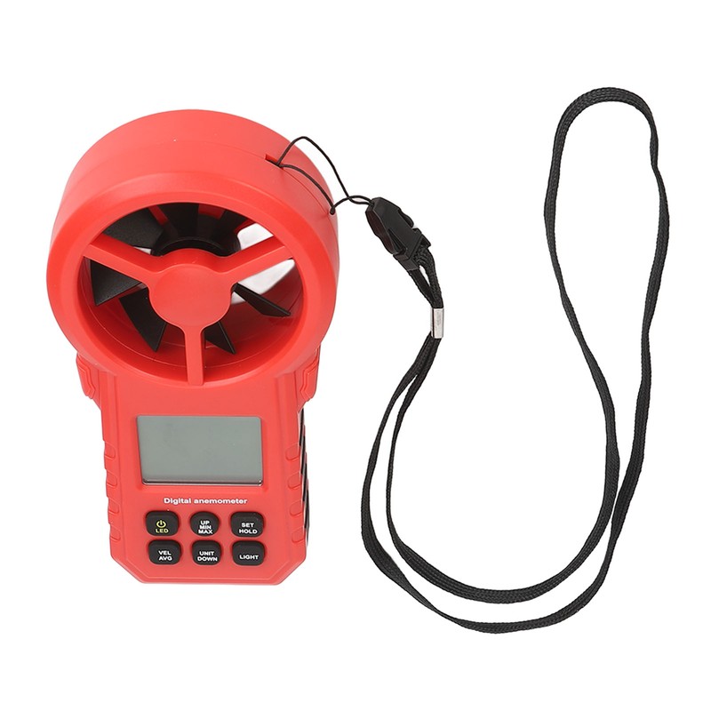 Digital Temperature Wind Speed Meter High Accuracy 5 Units Handheld