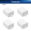 Heyiarbeit 4Pcs 1.81"x1.38"x0.94" ABS White Dustproof Electronic Junction Box Enclosure