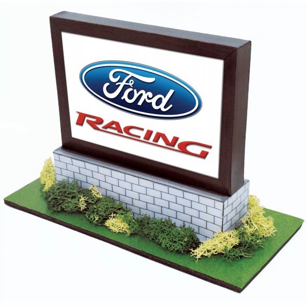Real Racing Models Roadside Billboard "Ford Racing" 1/43 scale slot