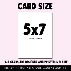 Cheeky Chops, Cheeky Chops Cards, Wanky Candles Christening Cards, Christening wishes, Christening Cards for parents, (Will you be my godmother),Multi,5x7