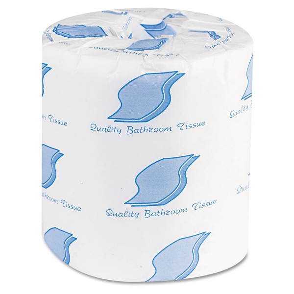General Supply 500 Bath Tissue, 2-Ply, 500 Sheets Per Roll, White (Case of 96 Rolls)