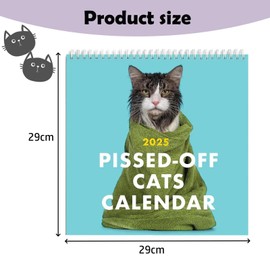 2025 calendar, cat calendar 2025 Pissed-Off Cats Calendar, Funny Cat Wall Calendar for Cat Lovers Cute Monthly Calendars, Wall Monthly Planner, Creative Planning Calendar, To-do List Planning Calendar