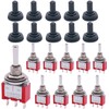 mxuteuk 10Pcs Mini Toggle Switch SPDT 3 Position 3 Pins