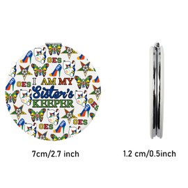 CHOORO I Am My Sister's Keeper Makeup Mirror Star Gift Greek Sisterhood Sorority Gift (Keeper Star M)