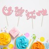 24 piezas de adornos para cupcakes para bebé niña con