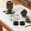 Enwye 10 PCS Motorcycle Rubber Grommets Black and Silver 6mm