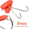 TIHOOD 2PCS Meat Hooks for Butchering,T Shaped Boning Hooks with