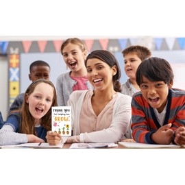 JUESMOS Teacher Appreciation Cards from Students Teacher Thank You Cards with Envelopes Teacher Appreciation Gifts Cards for Women Men End of the Year Teacher Graduation Gift from Student Kids
