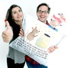 Mr. & Mrs. Panda Seat Cushion Mouse Stars - Gift,