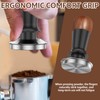 AwObEpl Stainless Steel Espresso Tamper for Home Coffee Tamper Walnut