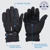 Yacht & Smith 6 Pairs of Men's Winter Fleece Lined Heavy Duty Winter Ski Gloves, Rubber Gripper, Bulk