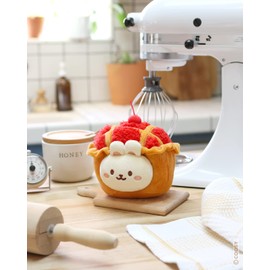 Anirollz Stuffed Animal Plush Toy – 6" Small Bakery Theme Outfitz Plush Doll | Soft, Squishy, Warm, Cute, Comfort, Safe | Birthday Gift Pillow with Bunny Rabbit in Cherry Pie Bunniroll