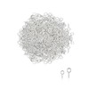 Small Screw Eye Pins - 200PCS Silver Small Metal Eye