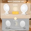 1X/20X Magnifying Mirror with Light, Double Sided Makeup Mirror with