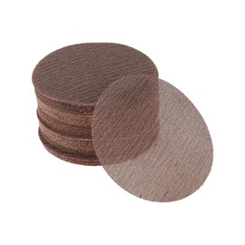 HEROFFIX 50 Pcs 6 Inch Abranet Sanding Mesh Anti-Clog Hook Loop Dust Free Net Sandpaper 80 Grit Brown Aluminum Oxide