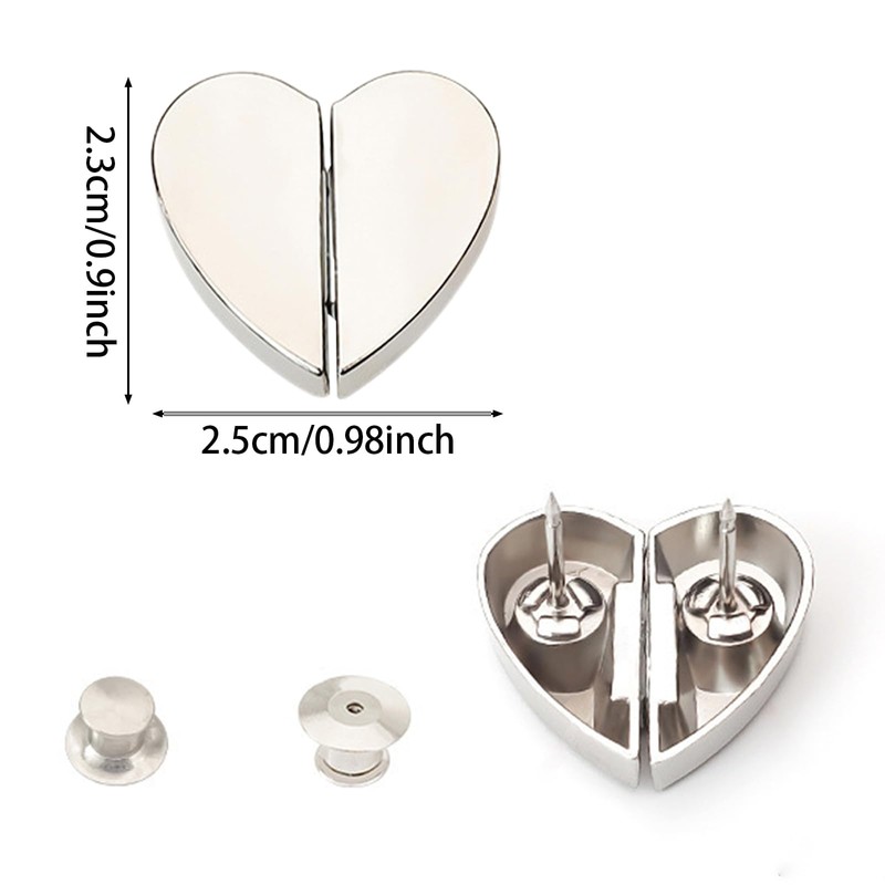 8 Pair Heart-Shaped Magnetic Curtain Closure – Curtain Clips Decorative