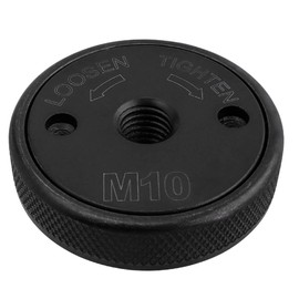 Yakamoz M10 Thread Angle Grinder Pressure Plate, Quick Release Self-Locking Flange Nut Angle Grinder Clamping Nut Metal Tool Accessory