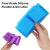 3 Packs 6 Cavidades Silicona Molde Pastel (Morado, Azul, Rosa),