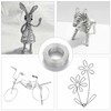 TECHZOCO Galvanized Iron Wire, Flower Wire, Craft Wire, Roll of