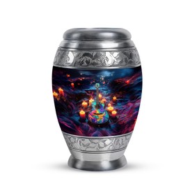 KARYLIZ Guitar Miniature Funeral Urns for Women - Candle Burial Urn for Adult - Adult Urns for Human Ashes Men Father - Keepsake for Male Dad - Small Memorial Cremation Ashes Keepsakes 3 Inch