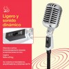 Pyle - Micrófono vocal clásico retro dinámico, micrófono cardioide unidireccional
