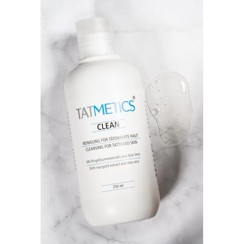 Tatmetics Clean 250 ml Cleansing Gel for Tattooed Skin Gentle