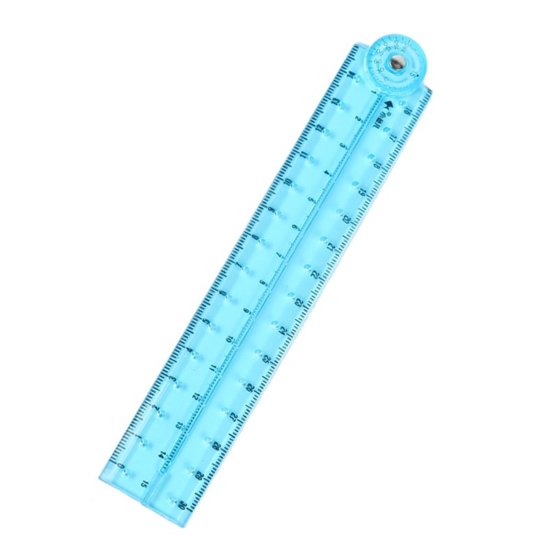 Transparent Folding Ruler, Straight Line Ruler, Math Drawing Ruler, Student
