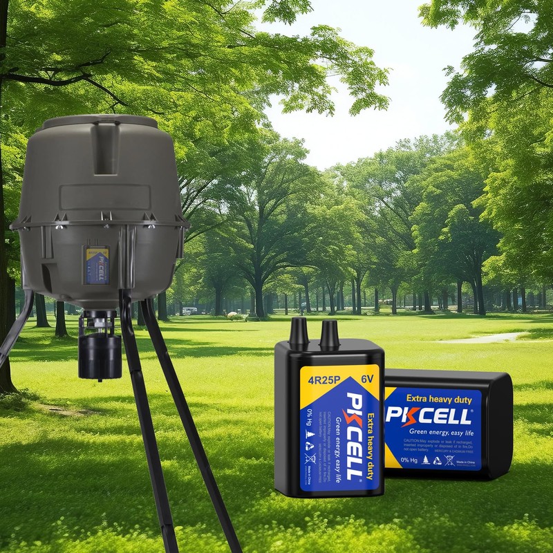 PKCELL 6 Volt Lantern Battery, 6V 4R25 Flashlight Battery with