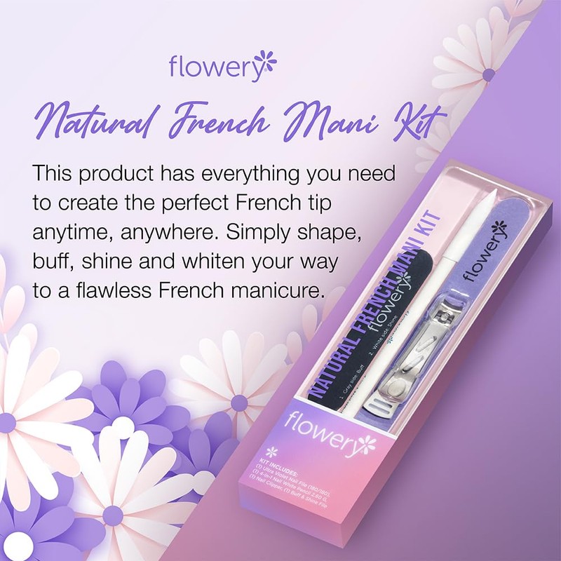 Flowery Natural French Mani Kit