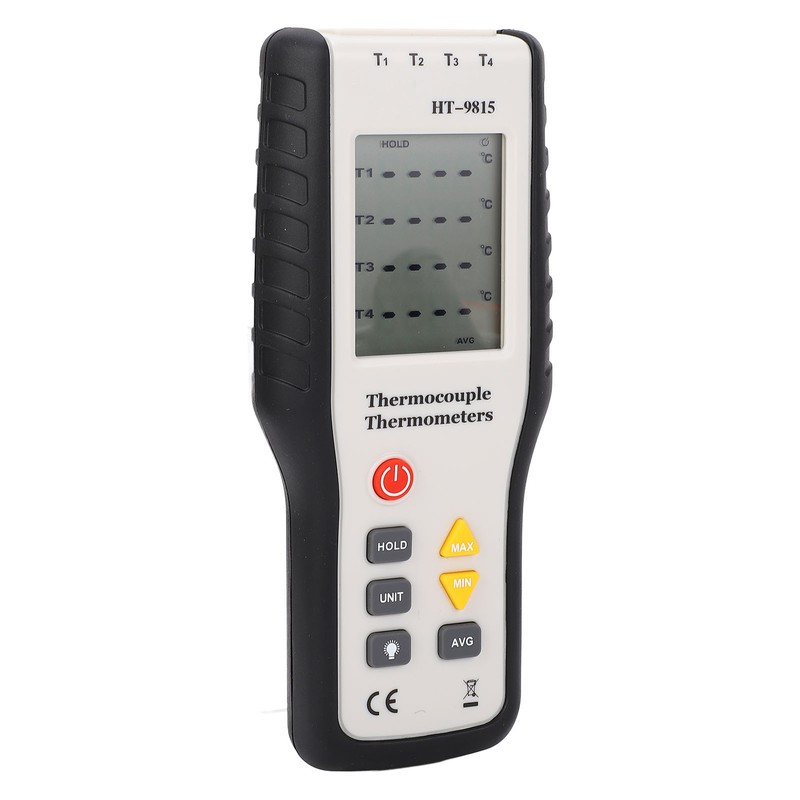 Thermometer High Accuracy Digital Display 4 Channel Portable Thermocouple Thermometer
