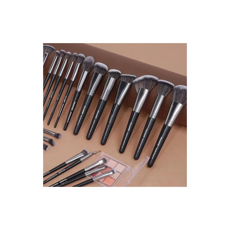 Set 25 Brochas De Maquillaje Profesionales Alta Calidad
