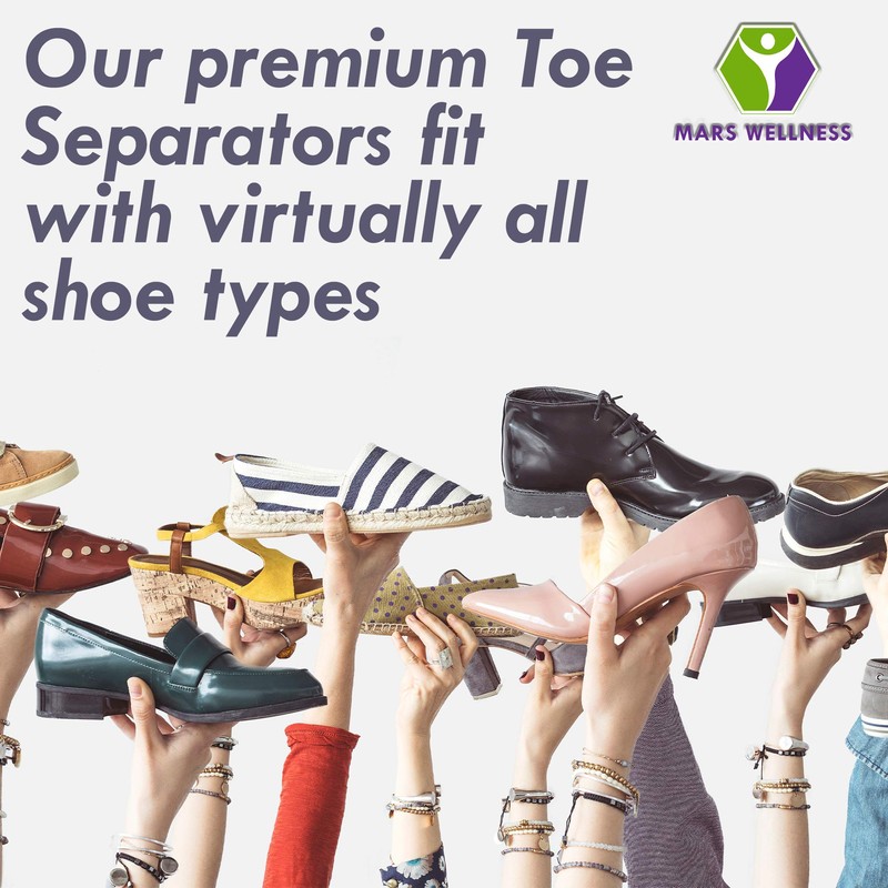 Mars Wellness Gel Toe Separators 1 Pair - Correct Bunions,