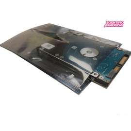 1000 (100/PKG) Anti Static ESD Open Top Shielding Bags,4" X 8" (Inner Dimension),Static Dissipative Polyethylene