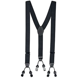 Banned Alternative Rockabilly Braces Unisex Braces Black, black