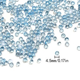 WELANE Acrylic Diamond, 5000PCS Blue Pointed Back Rhinestone for DIY Crafts, Vase Filler, Table Scatter (4.5mm)