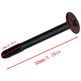 JJHXSM 30PCS M3.5 Computer Case Fan Screws 1.18 Inch Black Carbon Steel Vibration Damping Screw Cooling CPU Fan Mounting Screw Self Tapping Screw