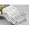 Stainless Steel Draining Rectangular Basin Vegetable Washing Drying Filter Basket