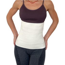 proslim T-active Merino Angora Wool Kidney Back Hip Waist Warmer for Men and Women, 87% Natural Materials, Creamy White, Perfect for Sports, Working or Walking (7 (XXL))