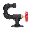 Industrial Pipe Coat Hook Rack Heavy Duty Rustic Hat Robe