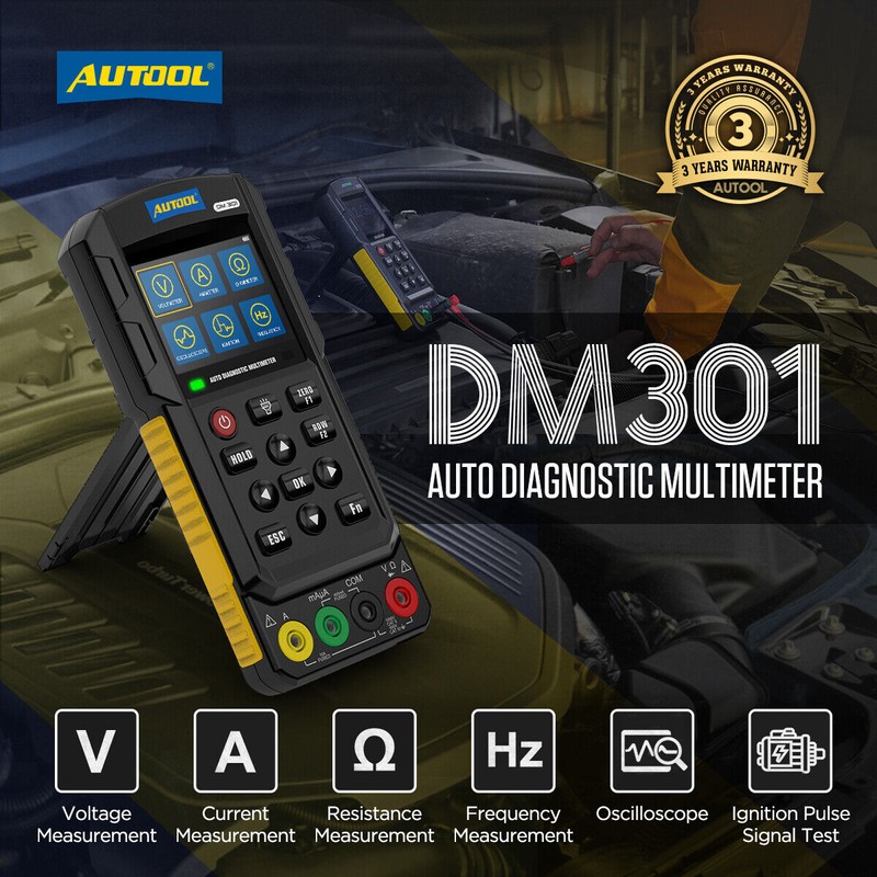AUTOOL Electrical Diagnostic Multimeter AC/DC Current Voltage Resistance Diode Tester