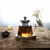 Cristel Rooïbos Collection Borosilicate Glass Tea Pot, 27 Ounces, with