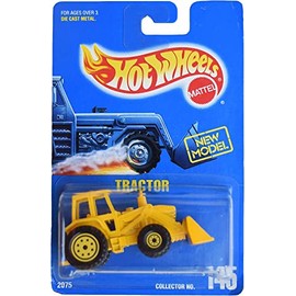 Hot Wheels Tractor, [Yellow] All Blue Card #145 New Model