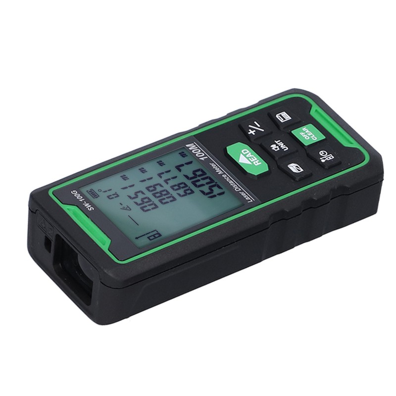 SW‑100G Green Light Rangefinder Handheld Universal Distance Meter for Indoor