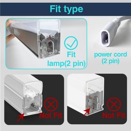 Hexagon LED Lights Power Cord, 1 to 2 Connectors Power Cable 2 Pin 2.7m Wire with Pushbutton for Hexagon Garage Light Fixture Connector Accessory Replacement/Spare for Honeycomb Lighting Systems