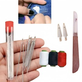 37Pcs Sewing Tool Set,Needle and Thread Kit,Needles Thread Hand Repair Tools,Sewing Needles,Sewing Accessories,Sewing Thread,Travel Sewing Kit,Stitching Kit,Sewing Supplies,Upholstery Repair Kit