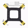 zjw Backplate Bracket Holder for PC CPU Cooling Fan Intel