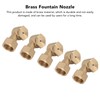 5PCS G1/2in Female Thread Brass Deck Jet Nozzles Durable Waterscape