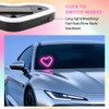 Solar Heart LED Car Light – 6 Lighting Modes, Vibration