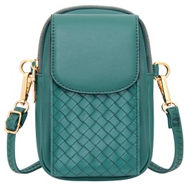 OIDERY Small Crossbody Bags Cell Phone Purse for Women, Leather Shoulder Handbag Wallet Purse with Credit Card Slots, Jasper