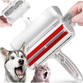 Pet Fur Hair Lint Remover Roller Reusable Dog & Cat Hair Removal Scrape Brush, Lint Roller for Carpet, Sofa,Couch,Furniture, Rugs, Bedding,Laundry,Clothes Car,Easy Self Clean House for Animals